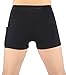 Neonysweets Womens Yoga Short Pants Exercise Workout Running Shorts Black M