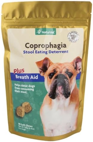 NaturVet Dog Puppy For-bid Stop Eating Poop Coprophagia Deterrent Sft Chews 90ct