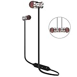 Urvoix Bluetooth Headphones, Wireless Headset Magnetic Sweatproof Sport Earphones Earbuds with Mic for Outdoor Running Workout Gym