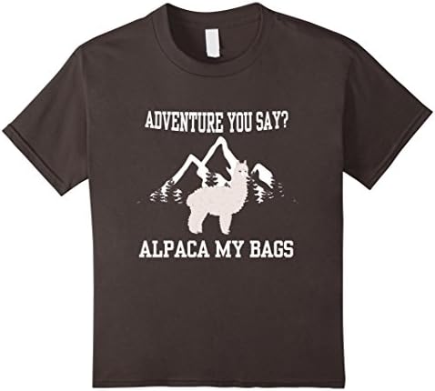 Kids Adventure You Say Alpaca My Bags T-Shirt 12 Asphalt
