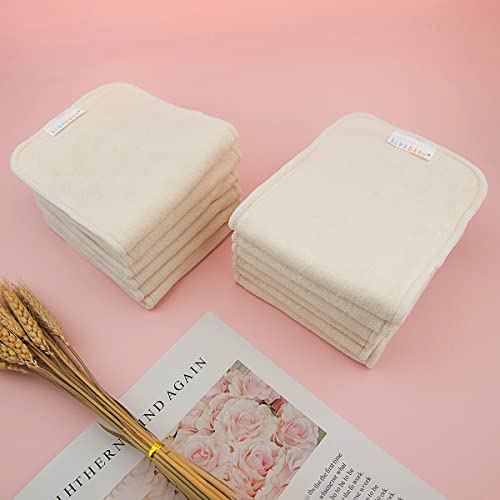 ALVABABY Diaper Inserts Rayon from Bamboo Liners/5Layers Super Water