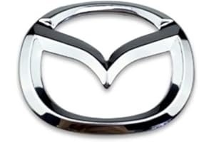 Car Emblem Decal Badge Decal for Mazda Steering Wheel/Front Trunk/Rear Trunk Logo Decal Auto Logo Cover ABS Decal,A