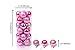 Yoland 24ct Barrel Plating Multicolor Christmas Ball Ornaments (40mm/1.57'' in) (Pink)