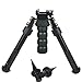 Green Blob Outdoors GBO-GRG-SPIKE CNC QD Tactical Bipod with Tilt/Swivel/Adjustable legs Black, 6.5-9 inch