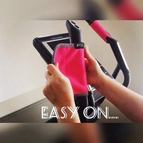Sweat Grips for the use on Gym Equipment Comfortable Soft Grips with a Silicone Backing for Slip Resistance Natural Chamois w/ Hook & Loop Closure Machine Washable
