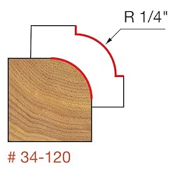 Freud 34-120: 1/4" Radius Rounding Over Bit