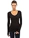 PattyBoutik Women Raglan V Neck Ruched Sides Top (Black Small)