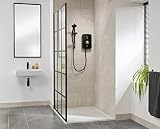 Triton Amala Metallic 9.5KW Electric Shower Black Brushed Brass with Hose view 4