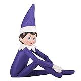 JonMinion 2019 Christmas Birthday Novelty Elf Plush Dolls On The Toys Shelf (purplegirl)