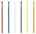 Arrow Picks, 250 Plastic Cocktail & Food Spears, Assorted Colors, 3.5