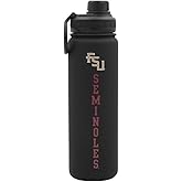 Decorvo Florida St Water Bottle - Black Double Walled Stainless Steel 24 oz Keeps Drinks Cold or Hot