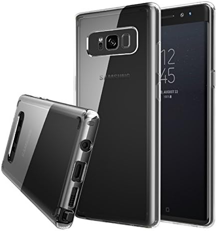 Galaxy Note 8 Case - Quirkio - Crystal Clear TPU Gel Transparent Protective Cover Ultra Slim Soft Rubber Dust Proof Hard Bumper Back Skin Slim Fit Case for Samsung Galaxy Note 8
