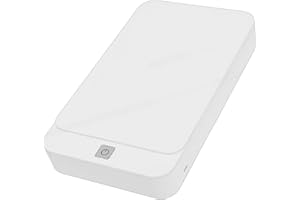 VBESTLIFE Phone Sanitizer, UV Sanitizer Box with USB Charging, Portable UV Phone Cleaner Box for Keys, Glasses, Earbuds (Whit