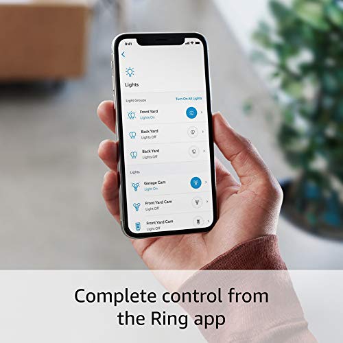 Ring Smart Lighting Wall Light Solar, Black (Bridge required