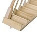 Lowpricenice 1:12 Dollhouse Pre-Assembled Staircase Wooden Stair Stringer Step with Left Handrail