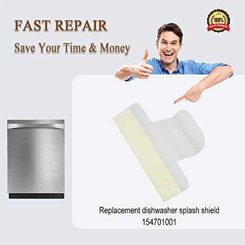 Primeswift 154701001 Dishwasher Splash Shield,Replacement for 1465007