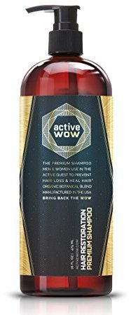 Active Wow Argan Oil & Organic Botanicals Anti Hair-Loss Shampoo – 16 Fluid Oz