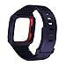 Feuy Fitbit versa bands,Soft TPU Protection Silicone Surrounded Sports Strap Wristband for Fitbit Versa Smart Fitness Watch Accessories Bracelet,Have protective Case cover function Band For Women men.