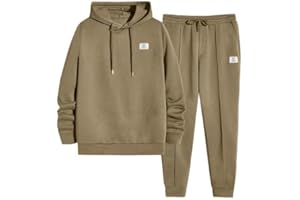 JMIERR Men's Sweatshirt Hoodie Tracksuit & Joggers 2 Piece Outfits Sweatpants Sweatsuit Set