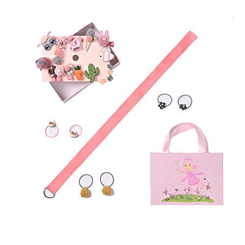 Eyelashes DanceBaby Girls Hair Clips Cute Bows Accessories Kits Elastic Hair Ties Hairpins Set with Gift Box For Baby Girls Teens Toddlers, Assorted styles ?24-72 pcs, Pink, Small