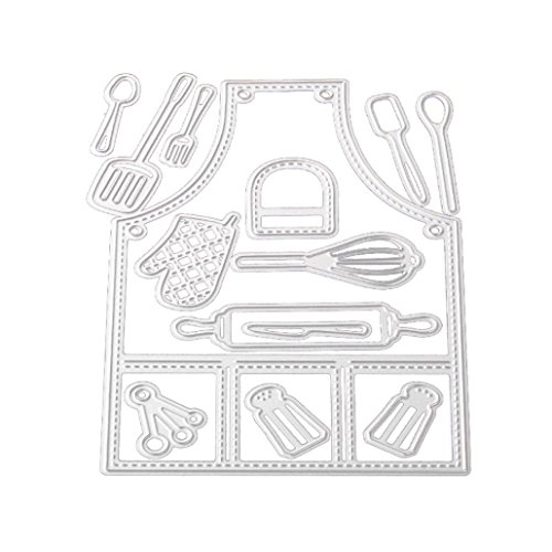 Orangeskycn Embossing Tools for Paper Craft Cutting Dies Metal Stencils Scrapbooking DIY (Silver Die Cutting Dies, A) - Thumbnail 2