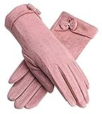 Urban CoCo Women's Elegant Vintage Warm Plush Lined Gloves