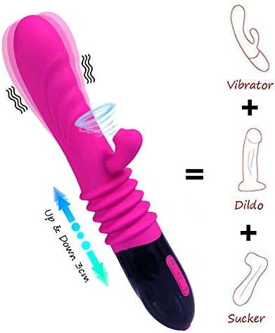 Thrusting Sucking Automatic Toys Women Mǎssager Piston, Suction and Frequency Handheld Rechargeable Massǎgers for Relaxation