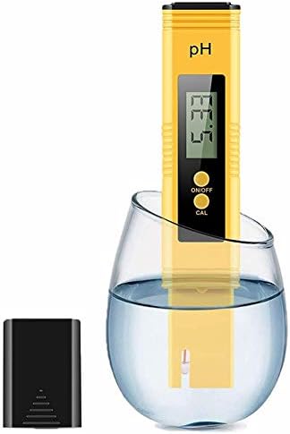 Wukalaka 1PCS Digital PH Meter Tester Kit 0.01 Resolution Digital PH Meter LCD Pen Water Quality Tester and 0-14 Measurement Range Household Drinking Water