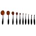 Makeup Brushes, Ranphykx 10pcs Oval Makeup Brush Set Professional Toothbrush Set for Powders, Concealer, Contours, Foundation, Eyeshadow and Eyeliner