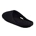 ofoot Women's Indoor Slippers,Memory Foam Washable Cotton Non-Slip Home Shoes(2-Black,US 7-8)