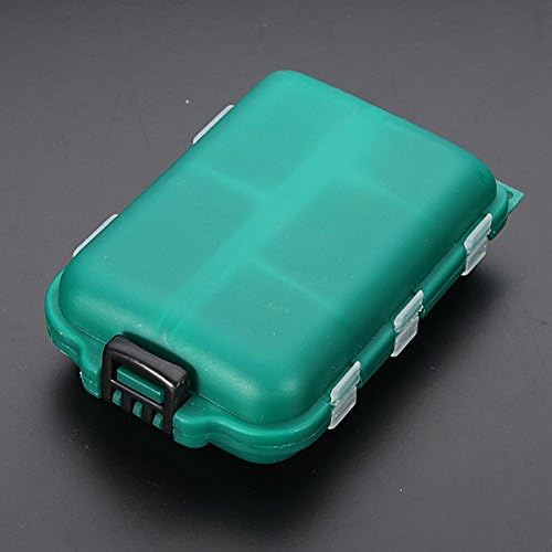 Fishing Tackle Box 10 Compartments Lure Spoon Hooks Baits Case