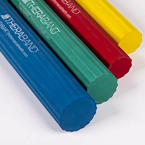 THERABAND FlexBar, Tennis Elbow Therapy Bar, Relieve Tendonitis Pain & Improve Grip Strength