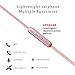 Ephone in-Ear Earbuds Headphones, Metal Magnetic Housing and Wired Bass Stereo Headsets, Earphones with Microphone Apply to 3.5mm Audio Jack - Rose Gold
