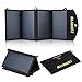 SUAOKI 25W Solar Charger Portable Foldable Solar Panel Sunpower Mono-Crystalline Universal Phone Charger with 2-Port USB Ports, TIR-C Technology for All USB Device