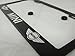 Mini Cooper Black License Plate Frame with Caps