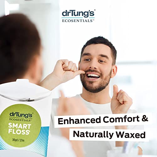 DrTung's Smart Floss Natural Floss, PTFE & PFAS Free Floss, Gentle on