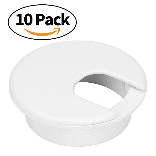 2 Inch White Desk Grommet (10 Pack) for Wires CordsPlastic in Dubai