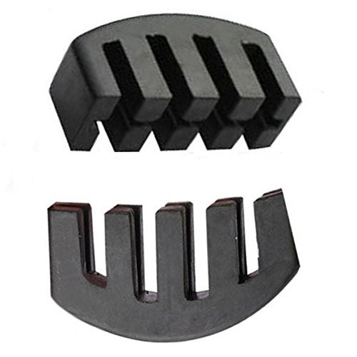 MUSICAL STRING Violin-Viola Rubber Practice Mute Full Black