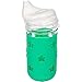 JarJackets Silicone Mason Jar Protector Sleeve + Sippy Lid - Fits 12oz Jelly Jars | Package of 2 (grasshopper)