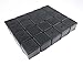 yueton 20pcs Square Rubber Chair Leg Caps Feet Pads Furniture Table Covers Floor Protectors Fit for Chairs Less Than 1 inch