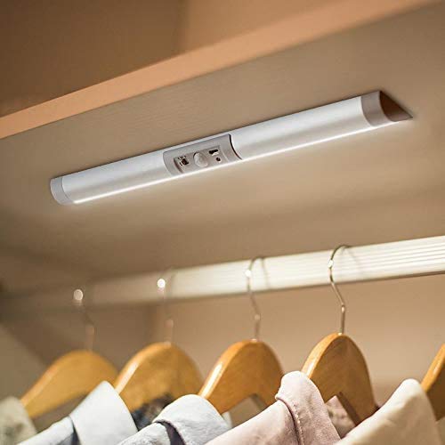Joyzy Wardrobe Light with Motion Sensor Lighting Cupboard Lights Eye-Protection Design for LED Rechargeable Wardrobe Lightings Wireless Closets Light Battery Operated Kitchen Cabinet