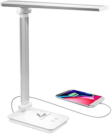 lampara escritorio led lampara de mesa usb regulable recargable cuidado especial para los ojos 5 modos de colores x 3 niveles de dimmer control