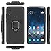 Strug for Huawei Honor 10 Lite/P Smart 2019 Case,[Tempered Glass Screen Protector] Hybrid Heavy Duty Protection Shockproof Kickstand Armor Case Cover for Huawei P Smart 2019(Black)