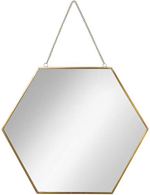 Amazon.de Wandspiegel Badezimmer Hexagon Spiegel