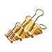 Z ZICOME 50 Pack Binder Paper Clips, Gold, Assorted Sizes (1-1/4 inch, 1 inch, 3/4 inch)