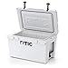 RTIC 45QT Ultra-Tough Cooler Hard Insulated Portable Ice Chest Box for Beach, Drink, Beverage, Camping, Picnic, Fishing, Boat, Barbecue, White