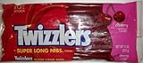 Twizzlers Cherry Flavored Super Long Nibs Candy 11 Oz Bag