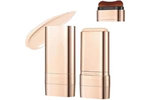 Luminous Dual-Ended Concealer Foundation Stick, 2 in 1 Dual-Ended Long-Lasting Concealer Foundation Stick with Brush, Lightwe