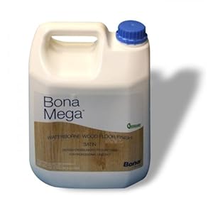 Bona Mega Wood Floor Finish Satin 1 Gallon - Floor Smoothing And