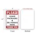 Please Leave Deliveries and Packages Here Sign 12